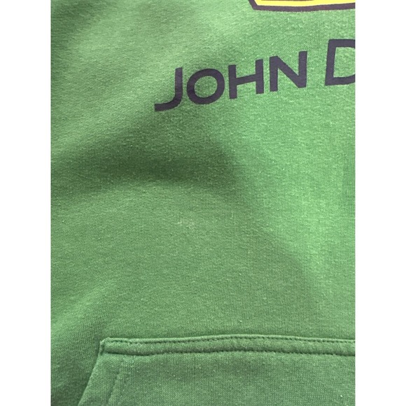 John Deere Hoodie Mens XL Green Pullover Hooded Sweatshirt Tractor Logo - Picture 6 of 6